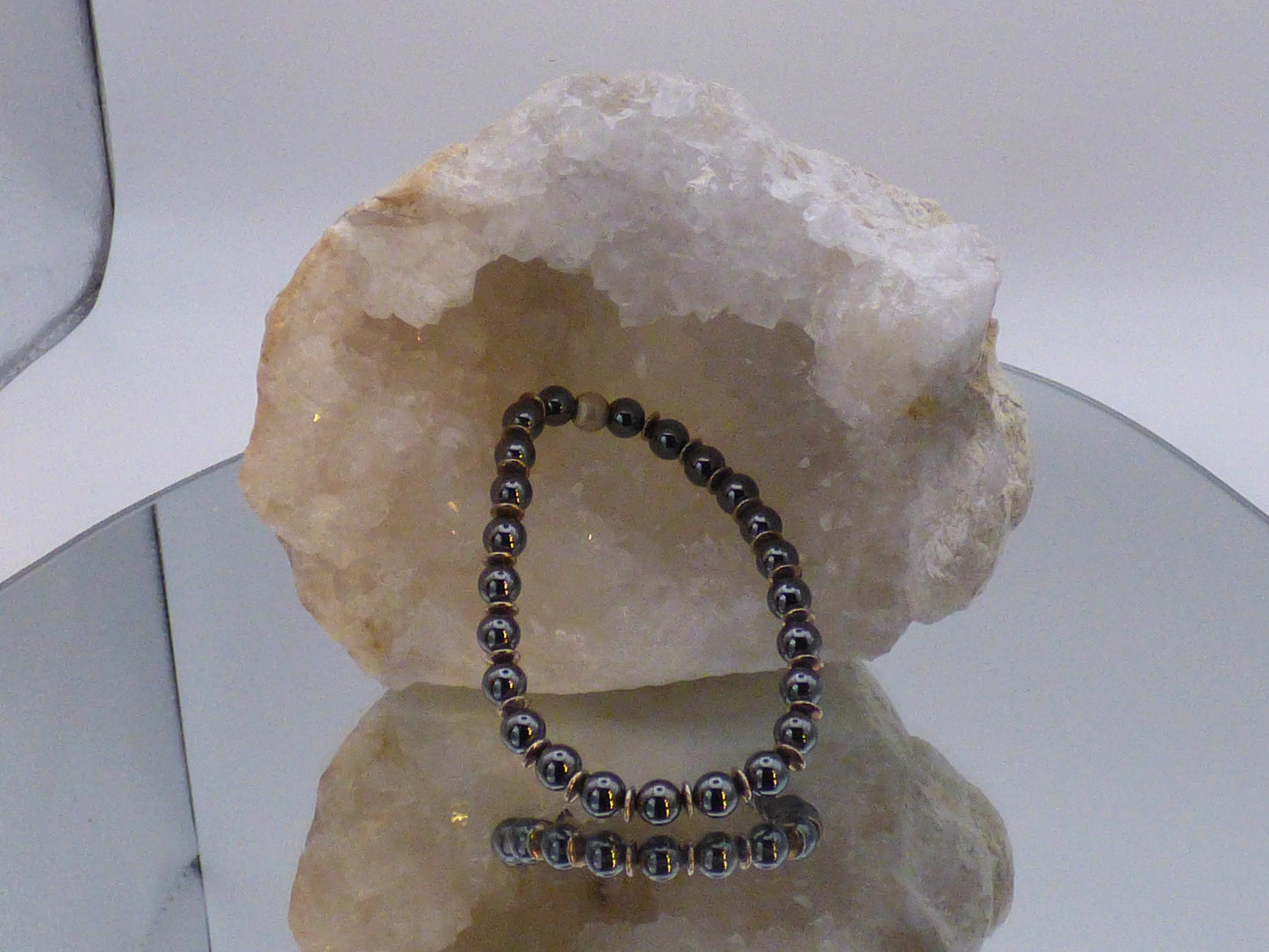 Bracelet en hématite et argent