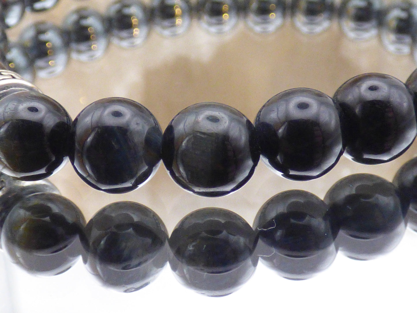 Bracelet homme en hématite et œil du faucon