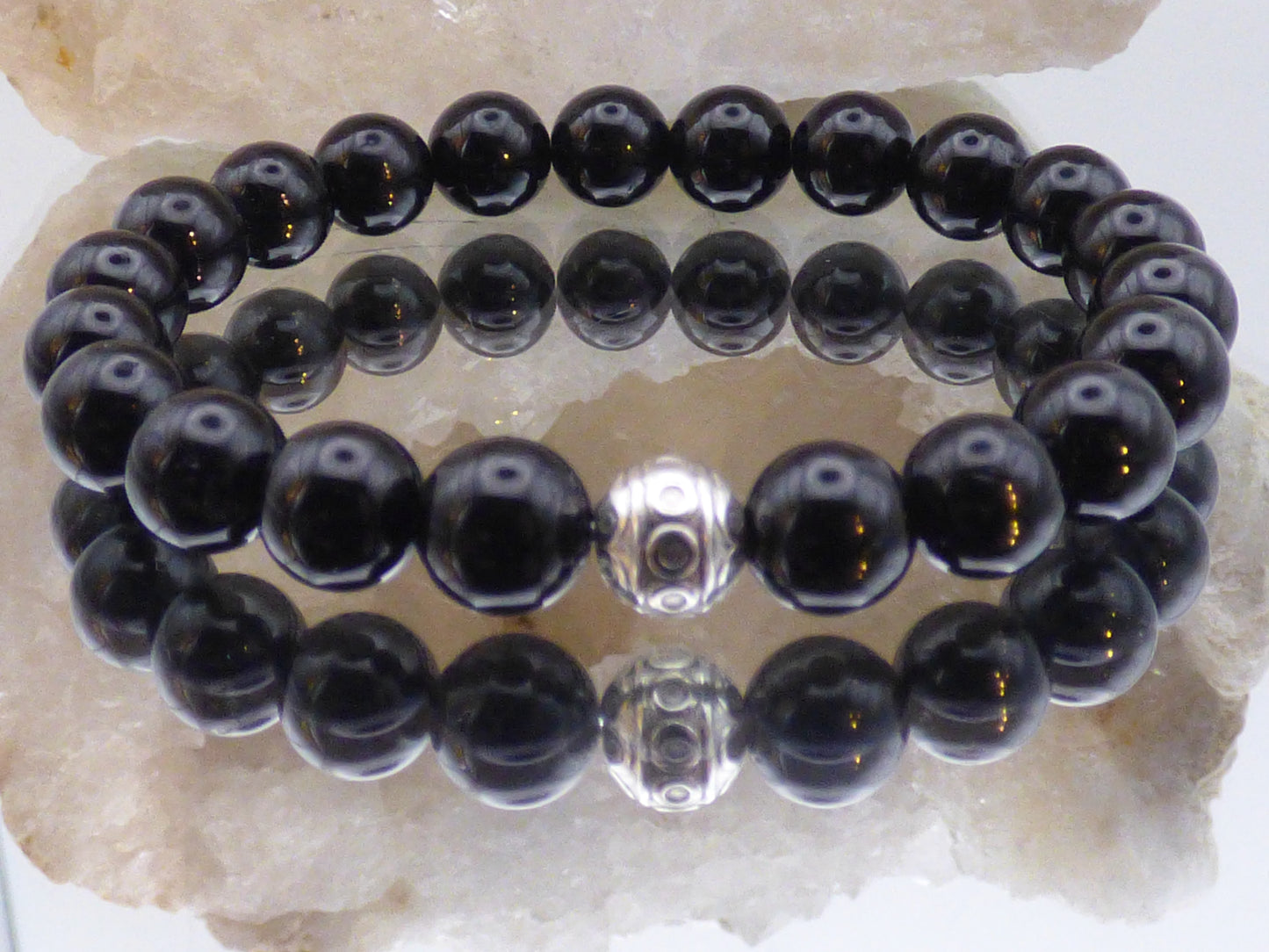 Bracelet en tourmaline noire