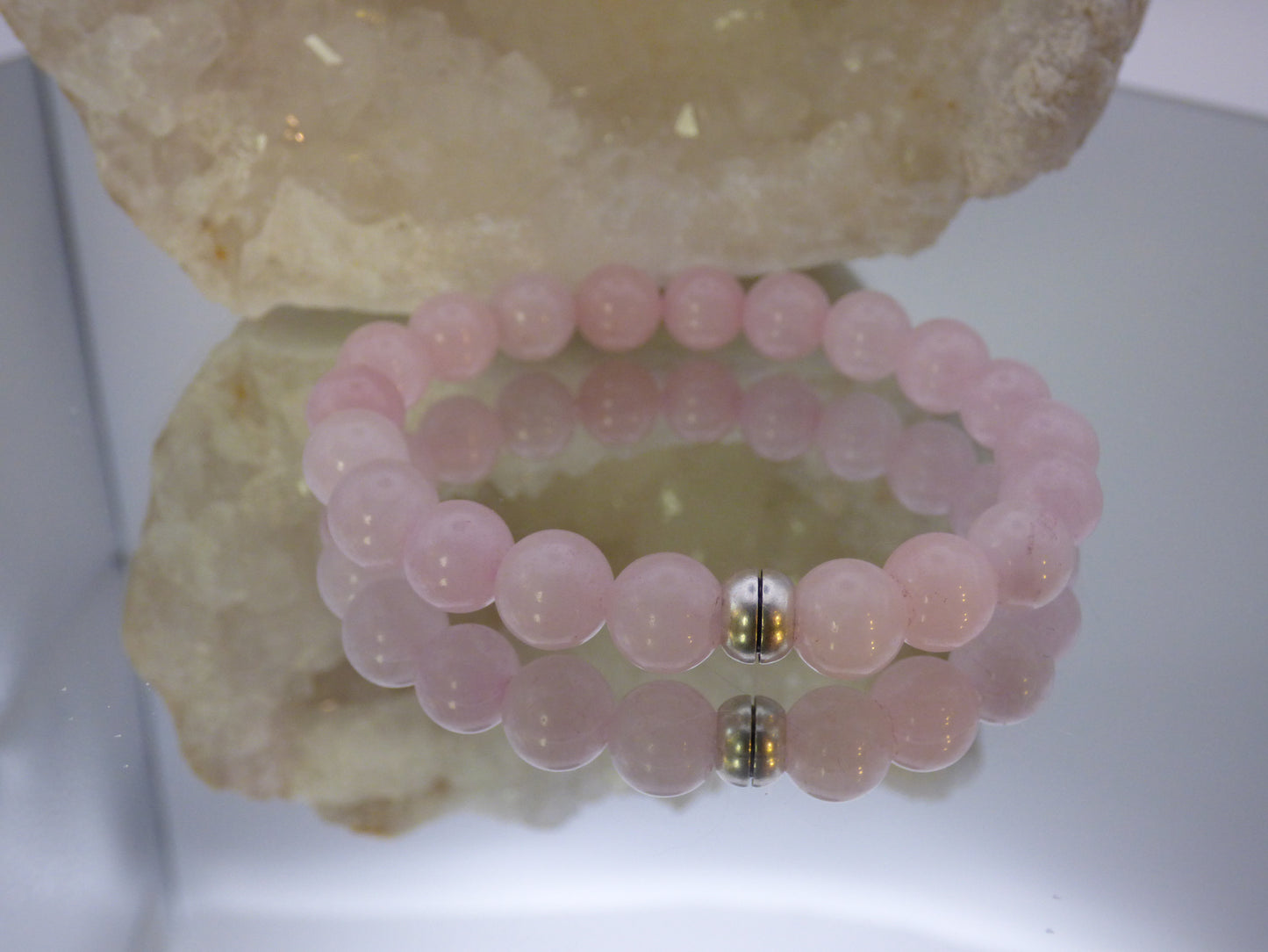 Bracelet femme en Quartz rose