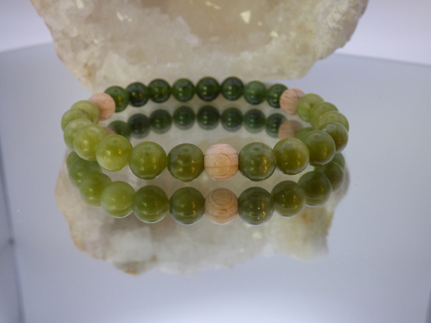 Bracelet en serpentine/ Jade néphrite