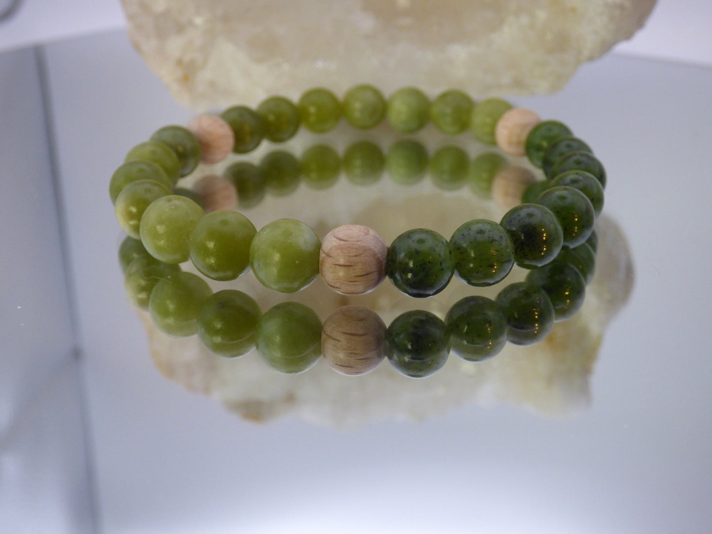 Bracelet en serpentine/ Jade néphrite