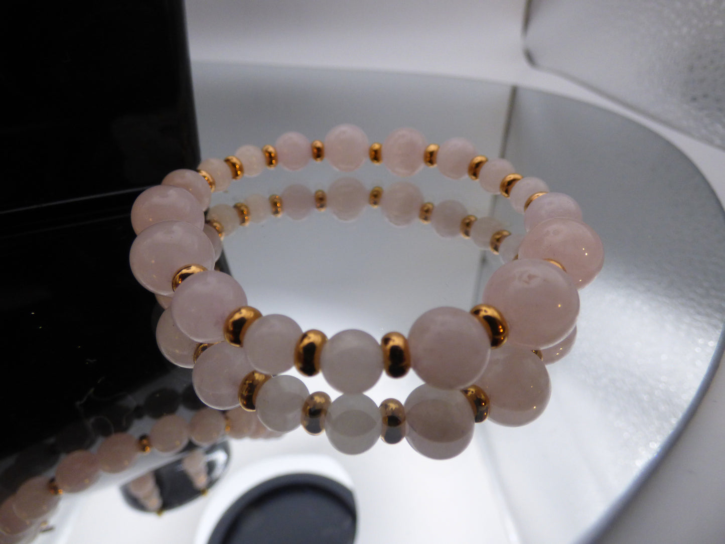 Parure quartz rose