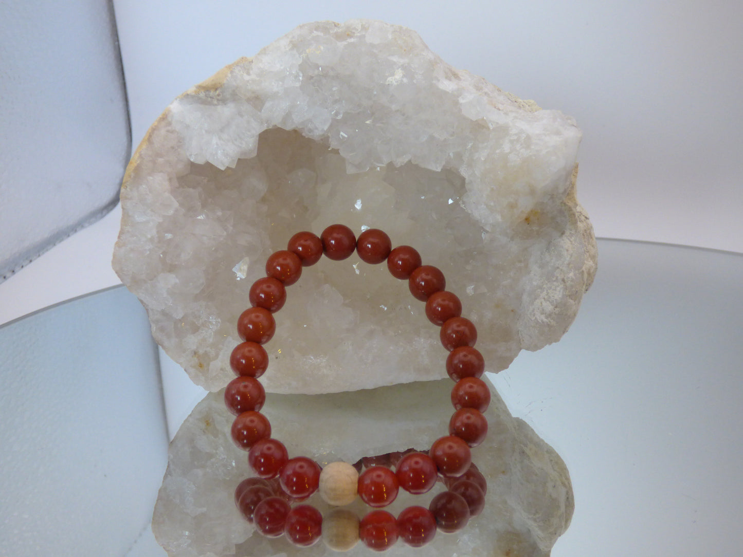 Bracelet mixe cornaline rouge /Jaspe rouge