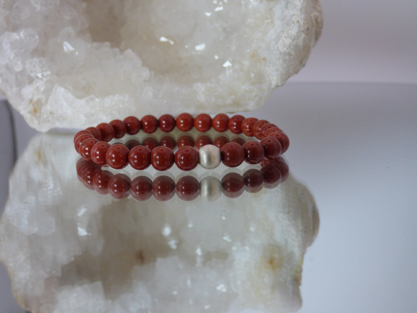 Bracelet en Jaspe rouge