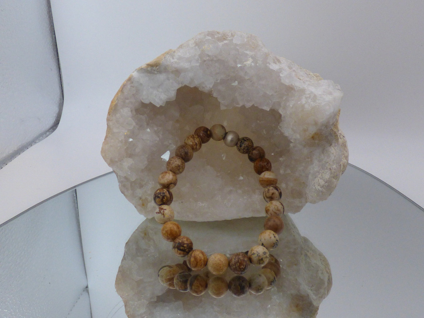 Bracelet en jaspe paysage