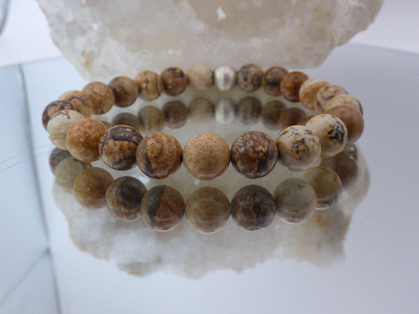 Bracelet en jaspe paysage