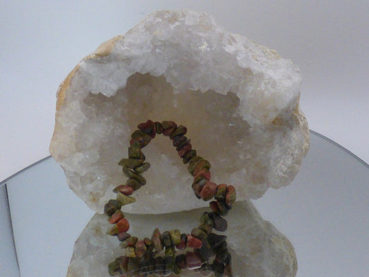 Bracelet en unakite