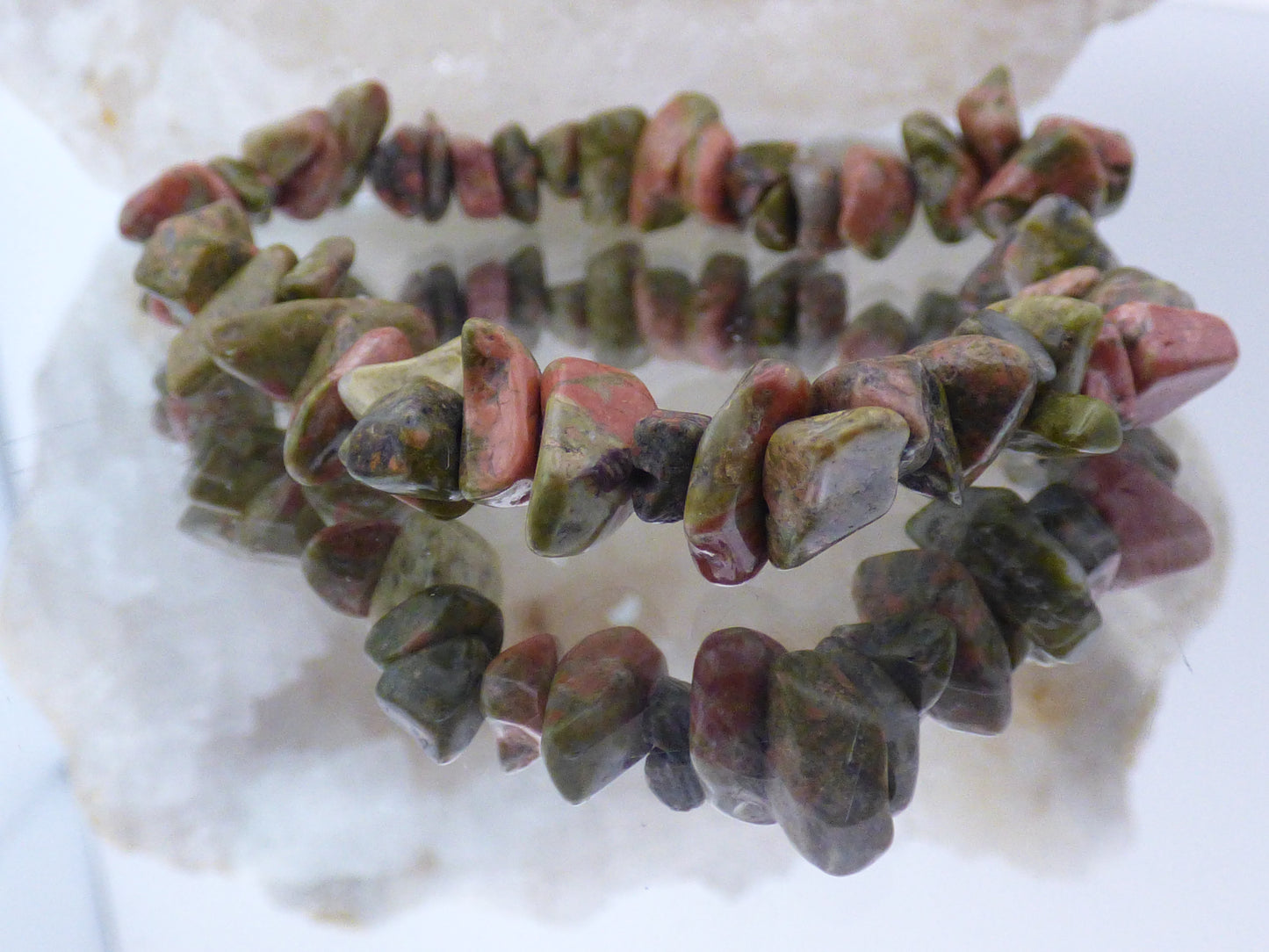 Bracelet en unakite