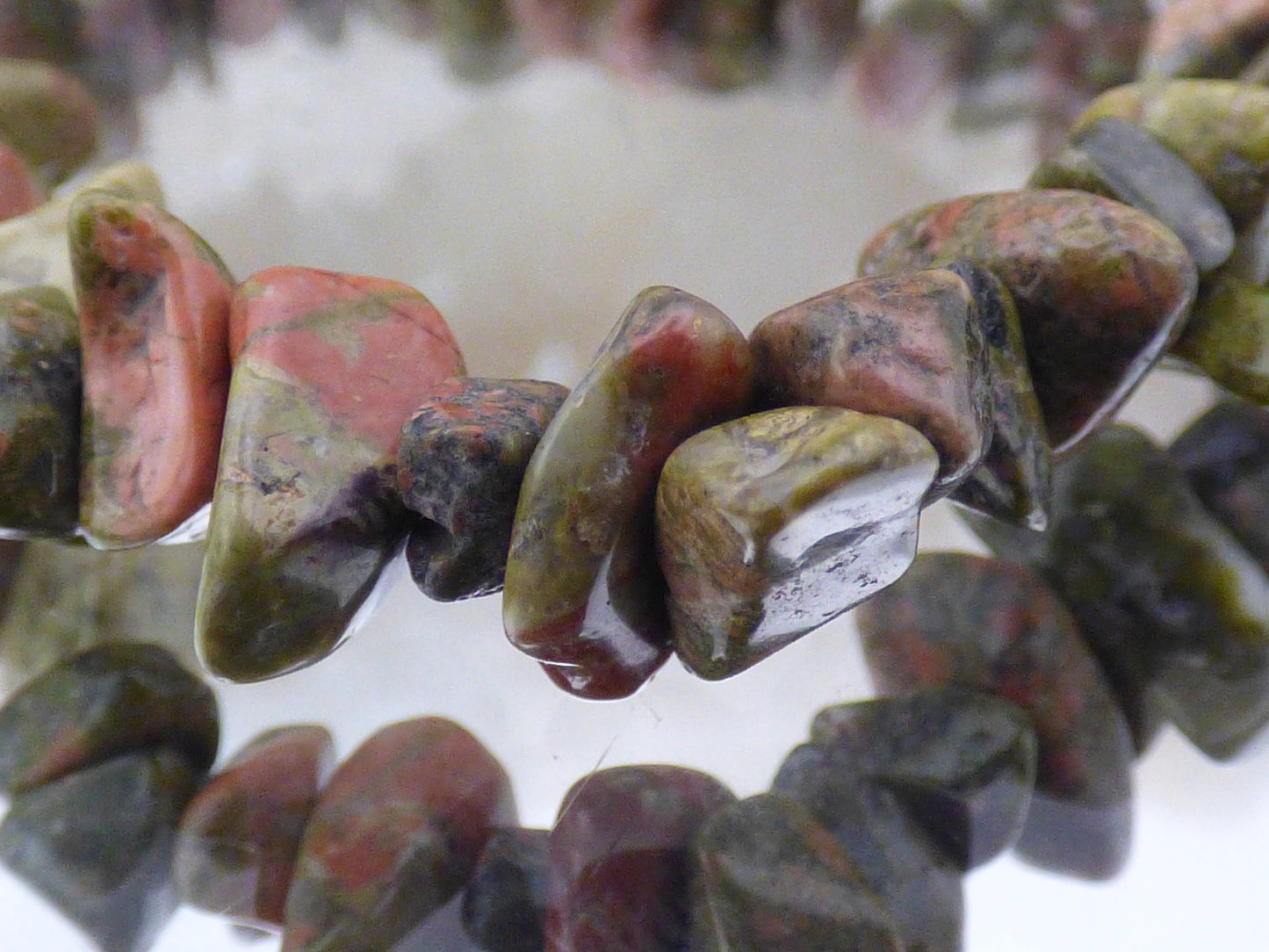 Bracelet en unakite
