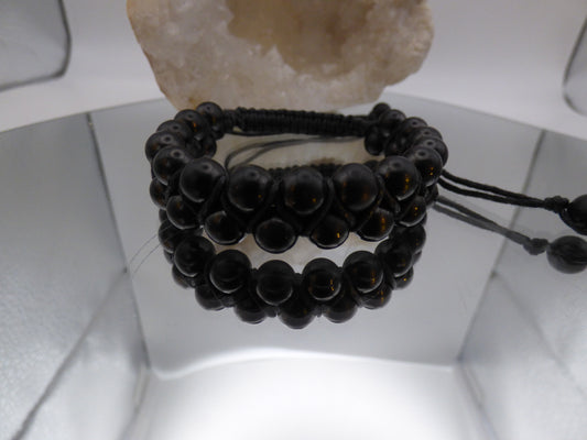 Bracelet en Tourmaline noire (Piece unique)