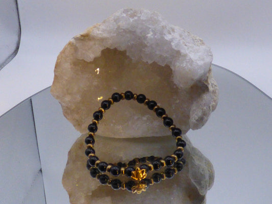 Bracelet en spinelle noire (Piece unique)