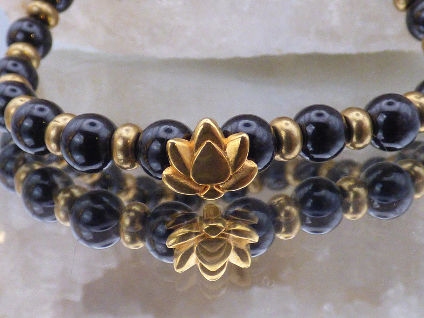Bracelet en spinelle noire (Piece unique)