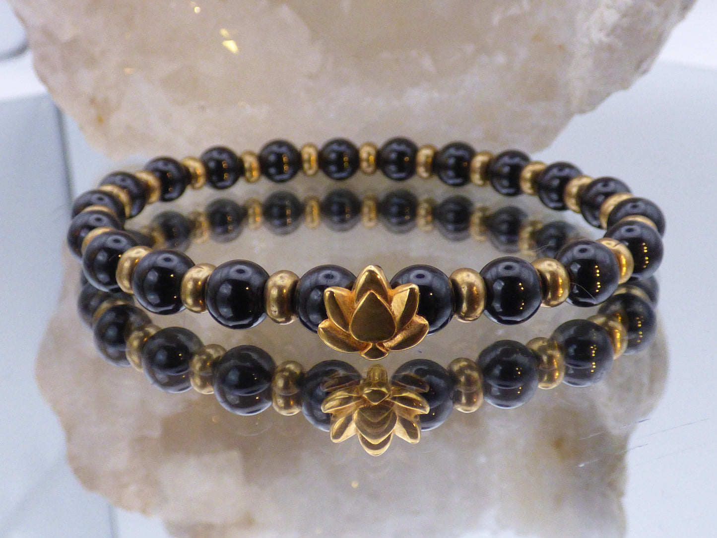 Bracelet en spinelle noire (Piece unique)