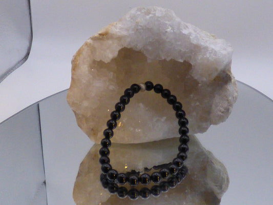 Bracelet en spinelle noire