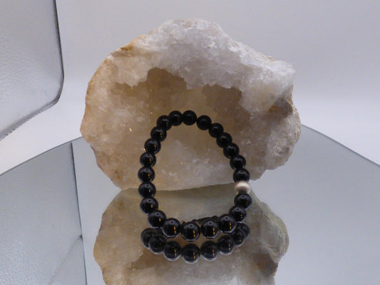 Bracelet en tourmaline noire