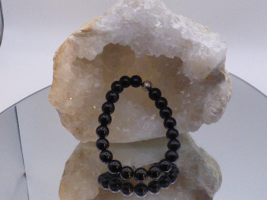Bracelet en tourmaline noire