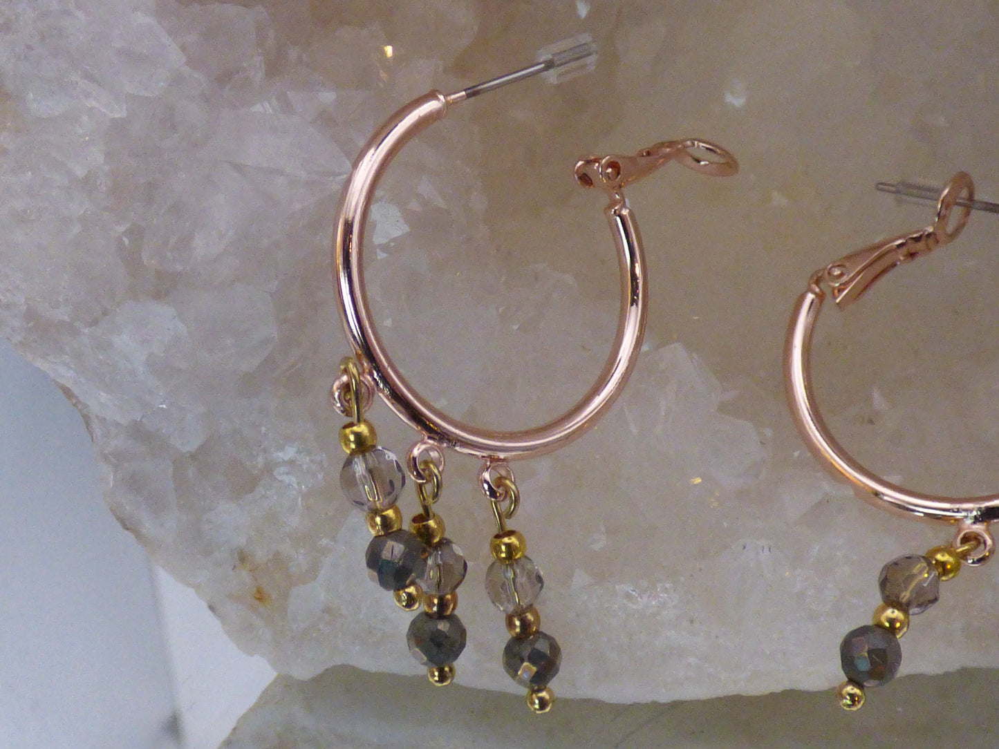 Boucles d'oreilles en Pirite