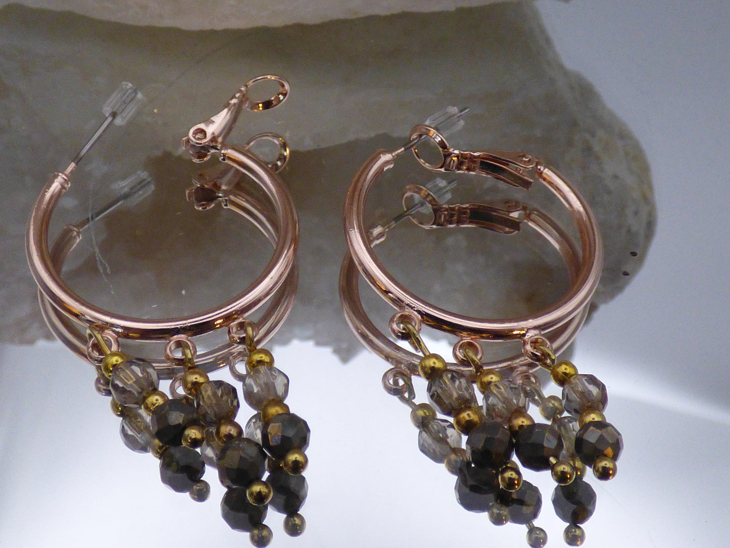 Boucles d'oreilles en Pirite