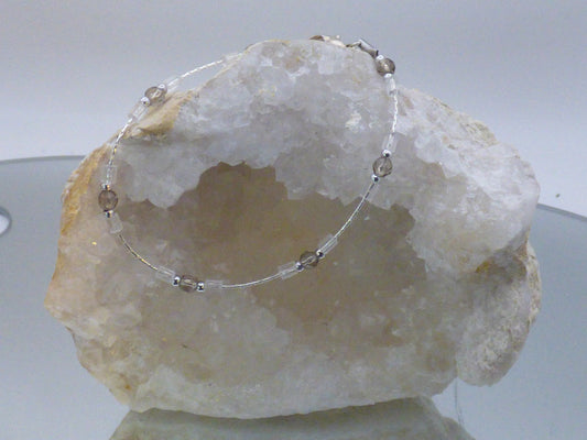 Chevillière en quartz fumé