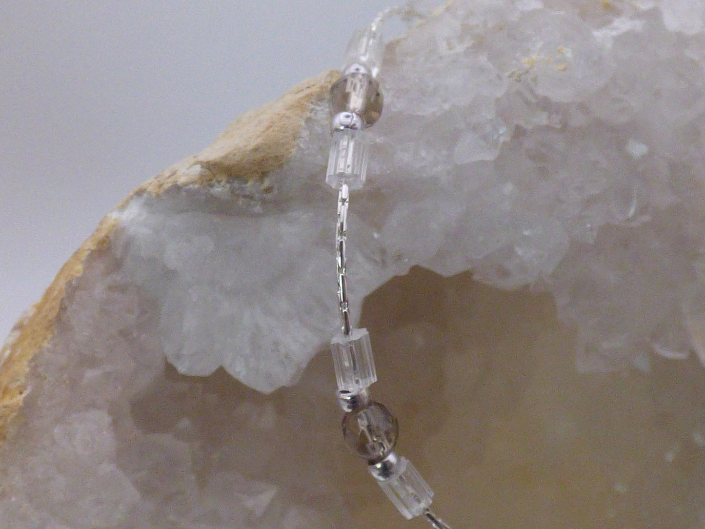 Chevillière en quartz fumé