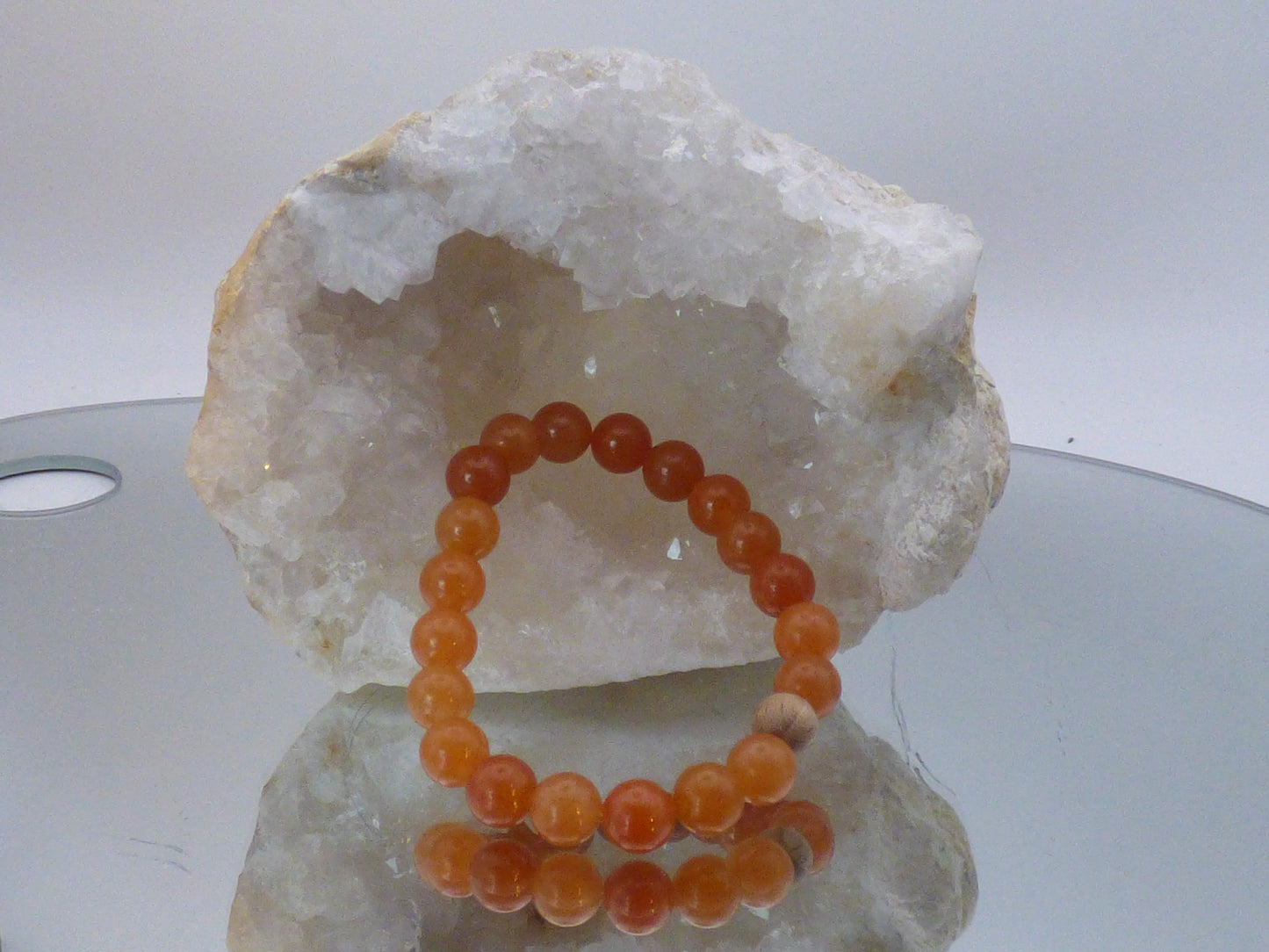Bracelet en calcite orange