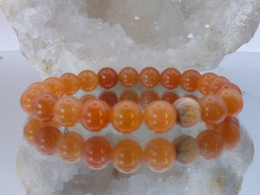 Bracelet en calcite orange